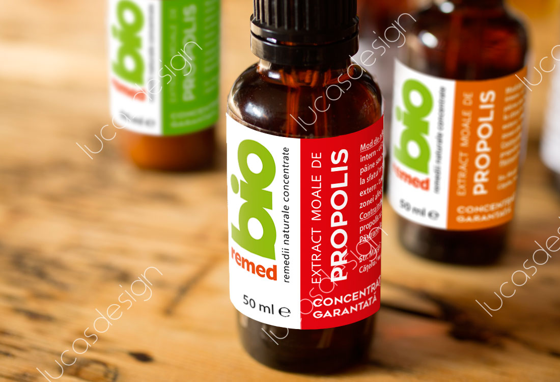 design brand apicole bioremed - tinctura de propolis flacon 50ml