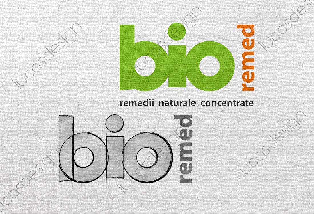 design brand apicole bioremed - grafica logo