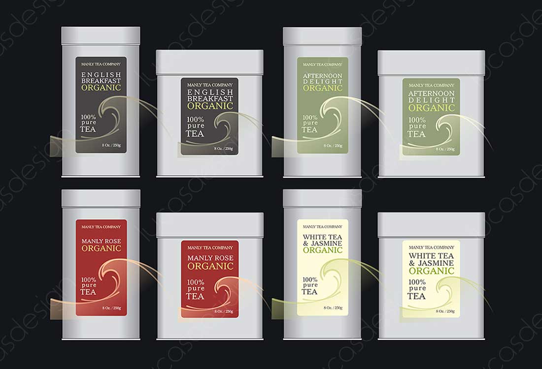 grafica design ambalaje manly tea