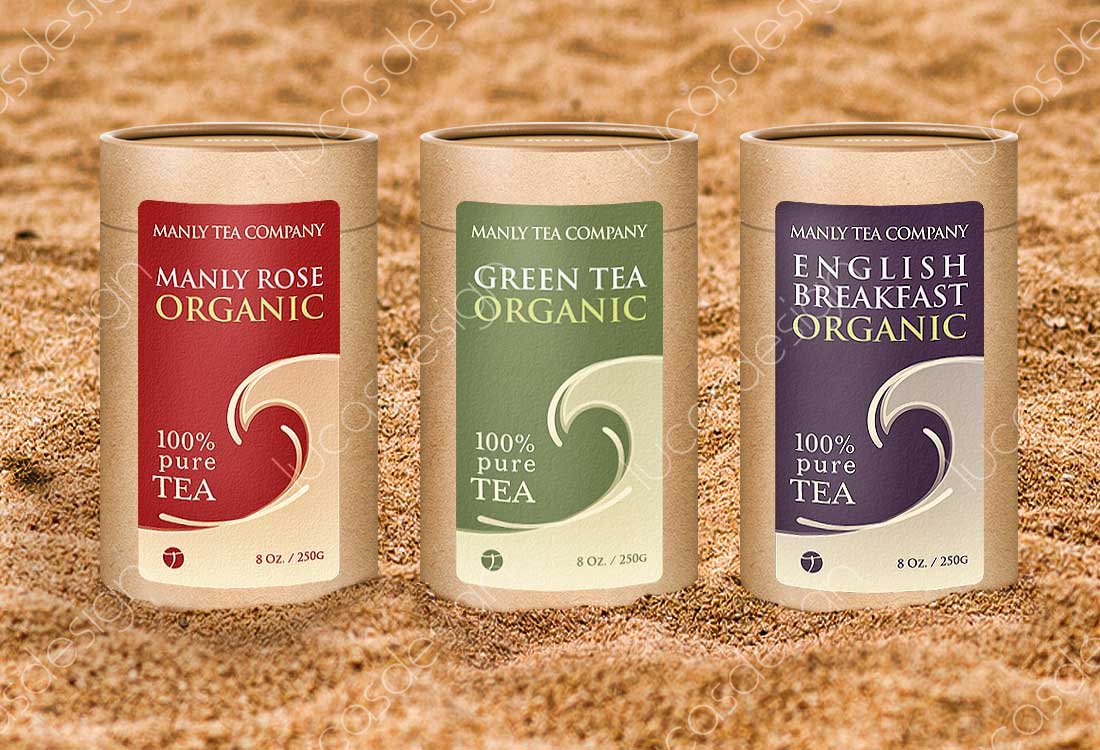 design logo si eticheta ceai organic