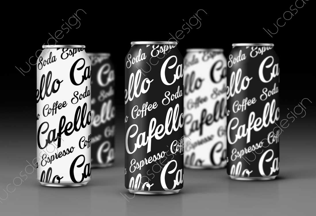 espresso coffee soda brand design