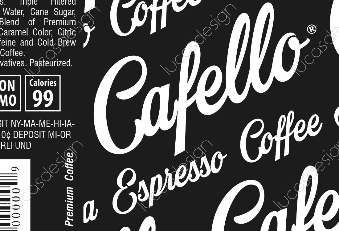 espresso coffee soda brand design