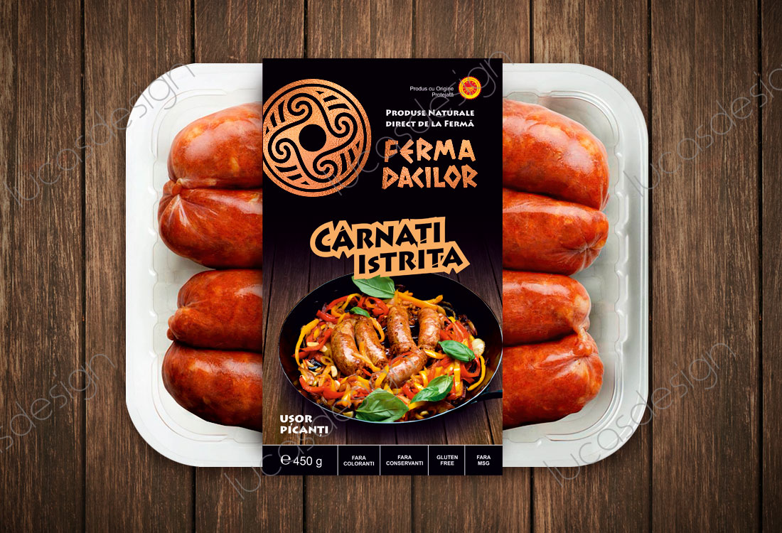 ambalaj carnati mezeluri salam ferma dacilor