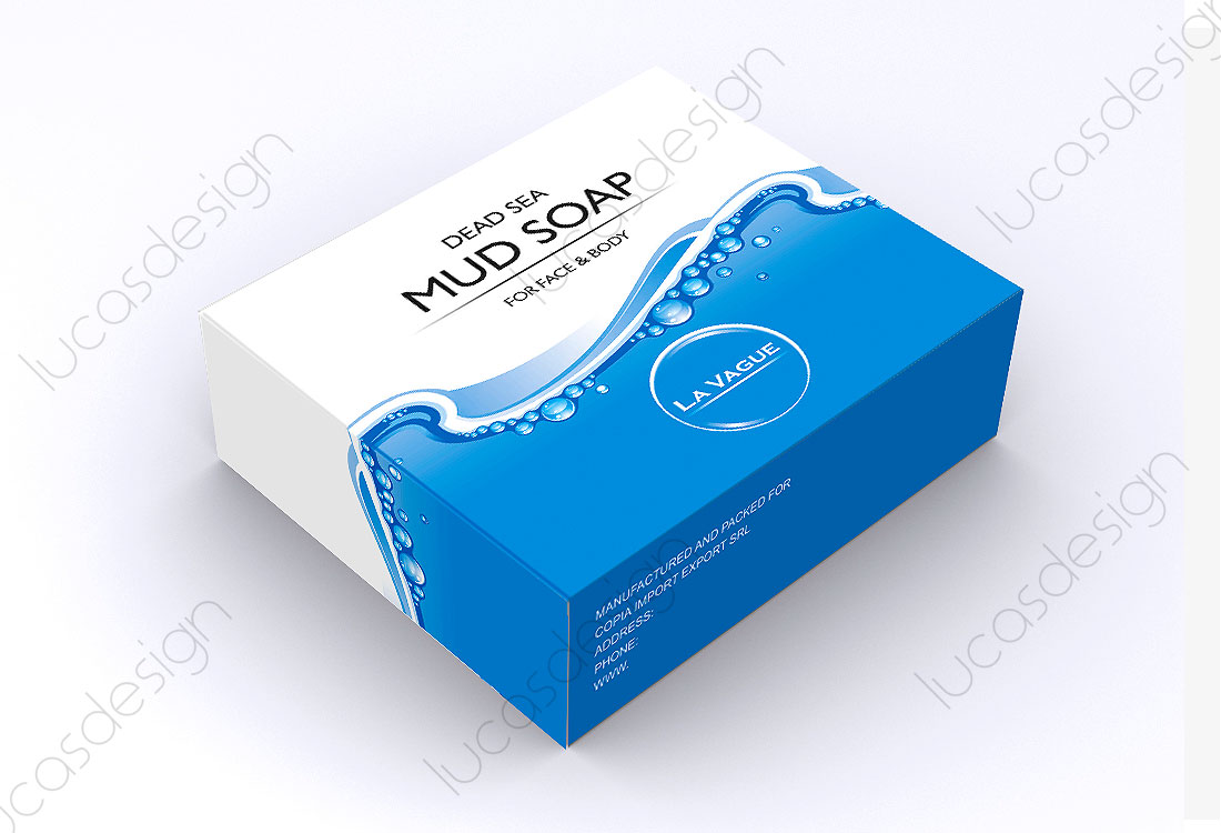 LA VAGUE grafica eticheta cosmetice scrub gel creme