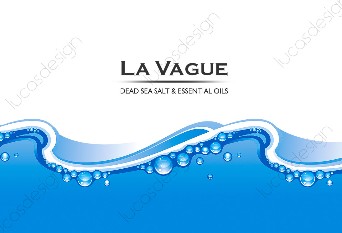 LA VAGUE grafica eticheta cosmetice scrub gel creme