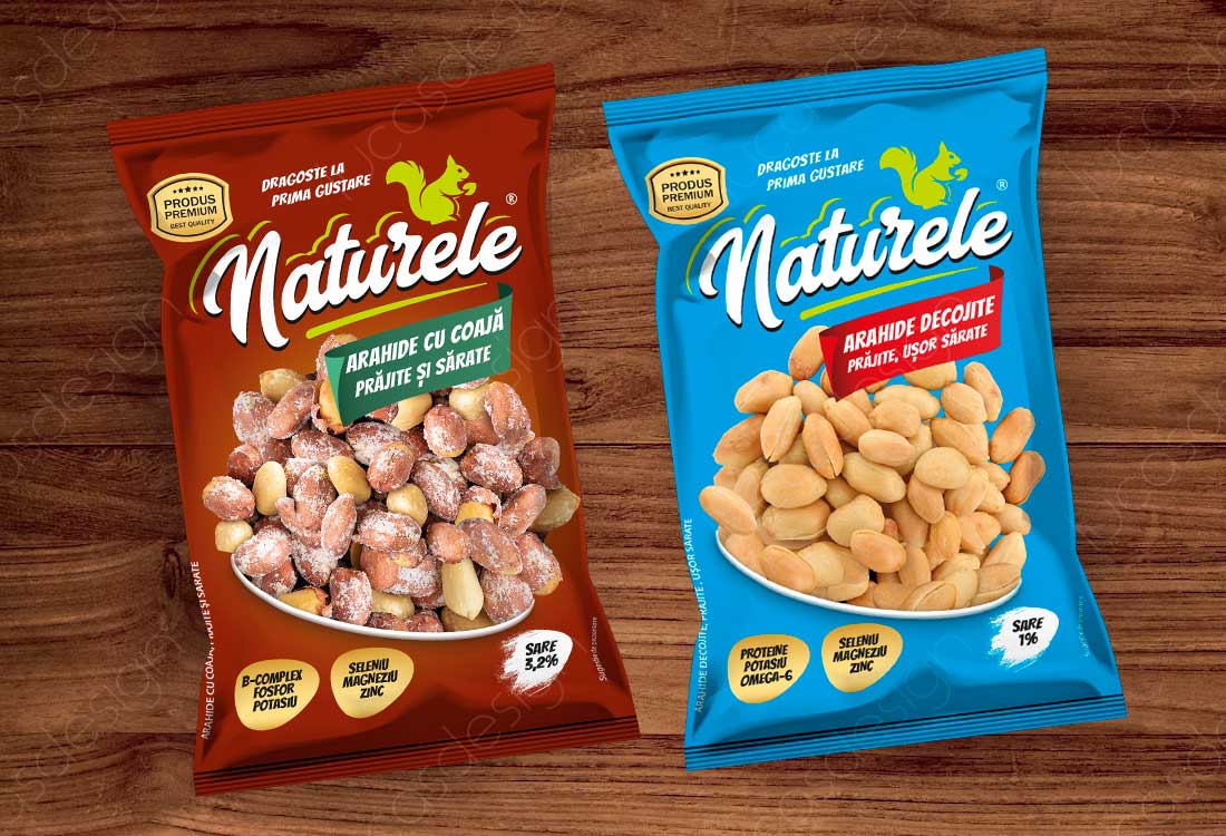 design ambalaj naturele seminte albe