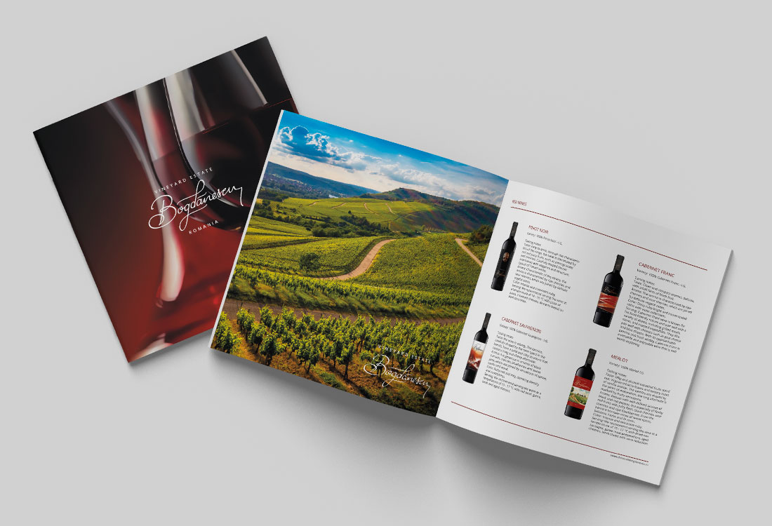 catalog vin domeniile bogdanescu sauvignon blanc design catalog vinuri branding domeniile bogdanescu