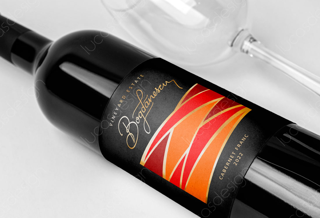 eicheta vin domeniile bogdanescu sauvignon blanc design eticheta vin branding domeniile bogdanescu