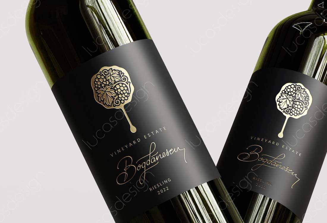 eicheta vin domeniile bogdanescu sauvignon blanc design eticheta vin branding domeniile bogdanescu