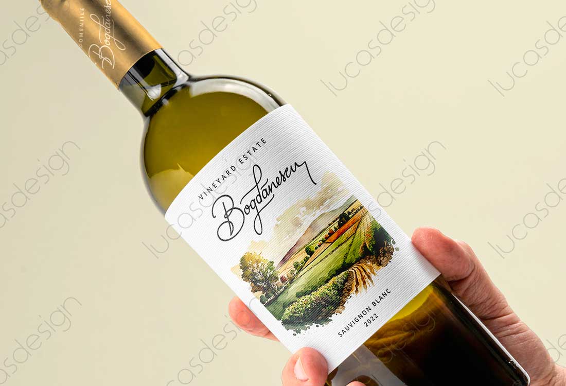 design eticheta vin branding domeniile bogdanescu