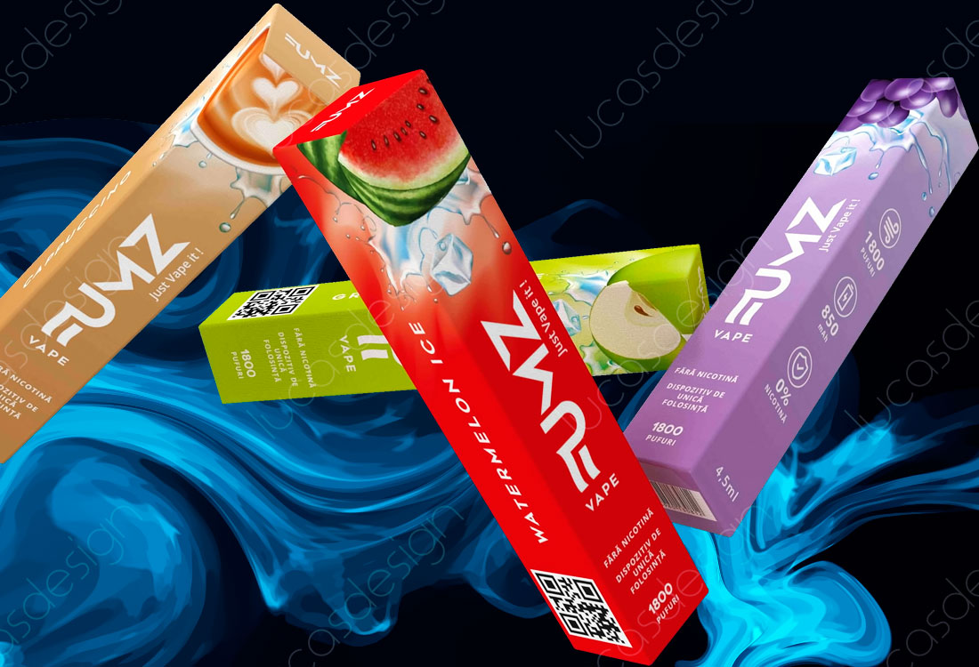 tigari fumz vape design logo identitate