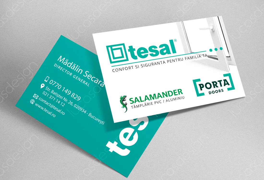 tesal Business Cards tamplarie salamander