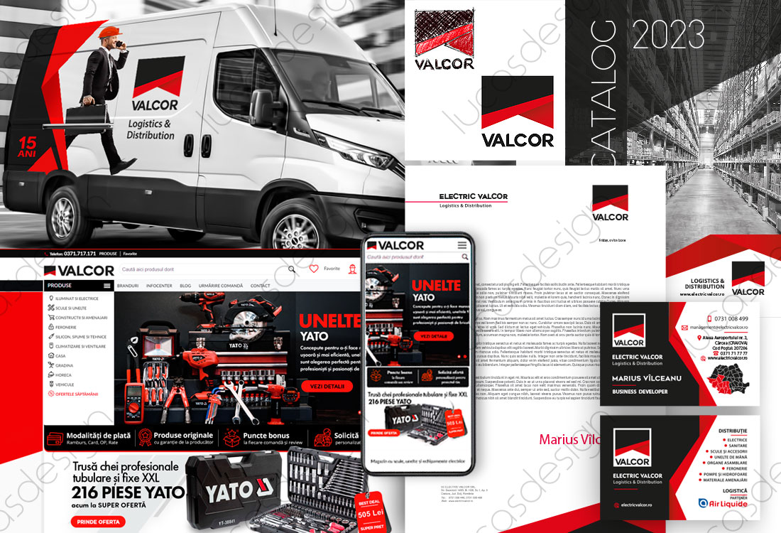valcor branding design