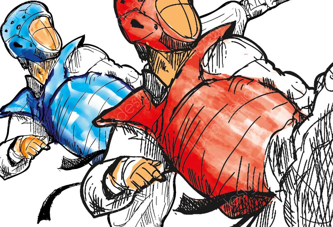 taekwondo tricouri design sport echipament imprimari federatie
