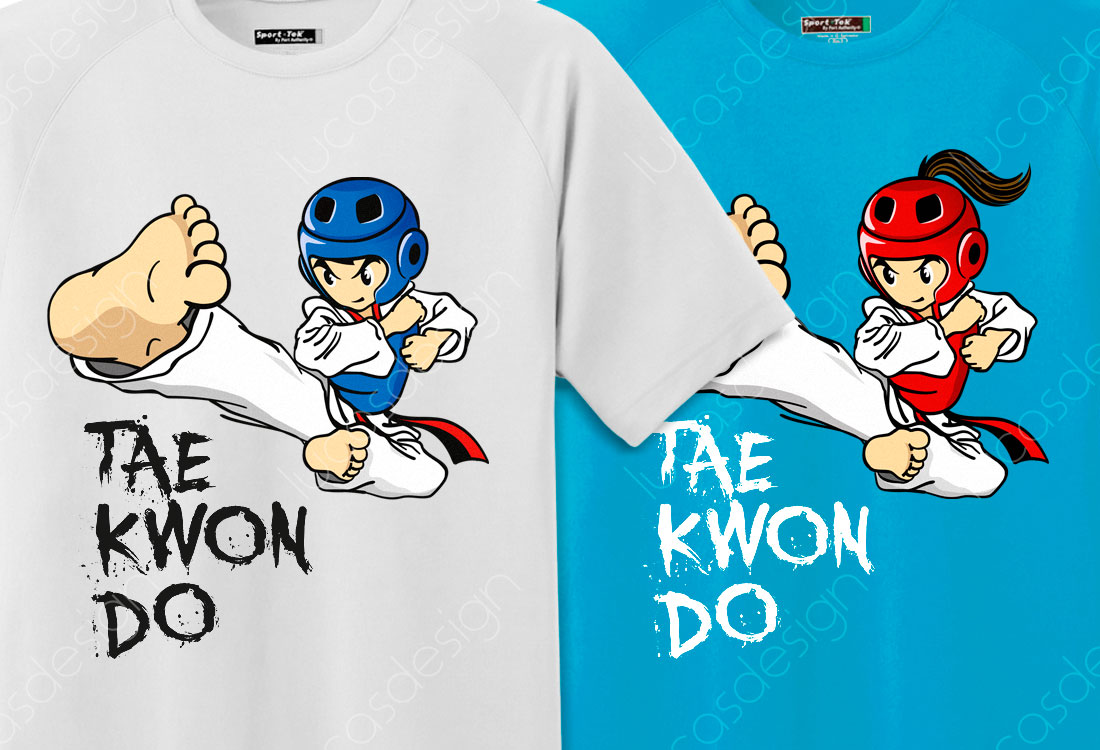 taekwondo tricouri design sport echipament imprimari federatie