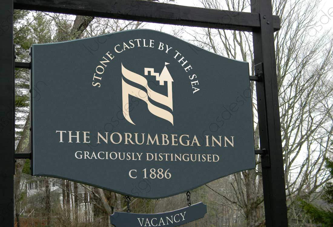 logo design norumbega decorare logo hotel si restaurant norumbega inn